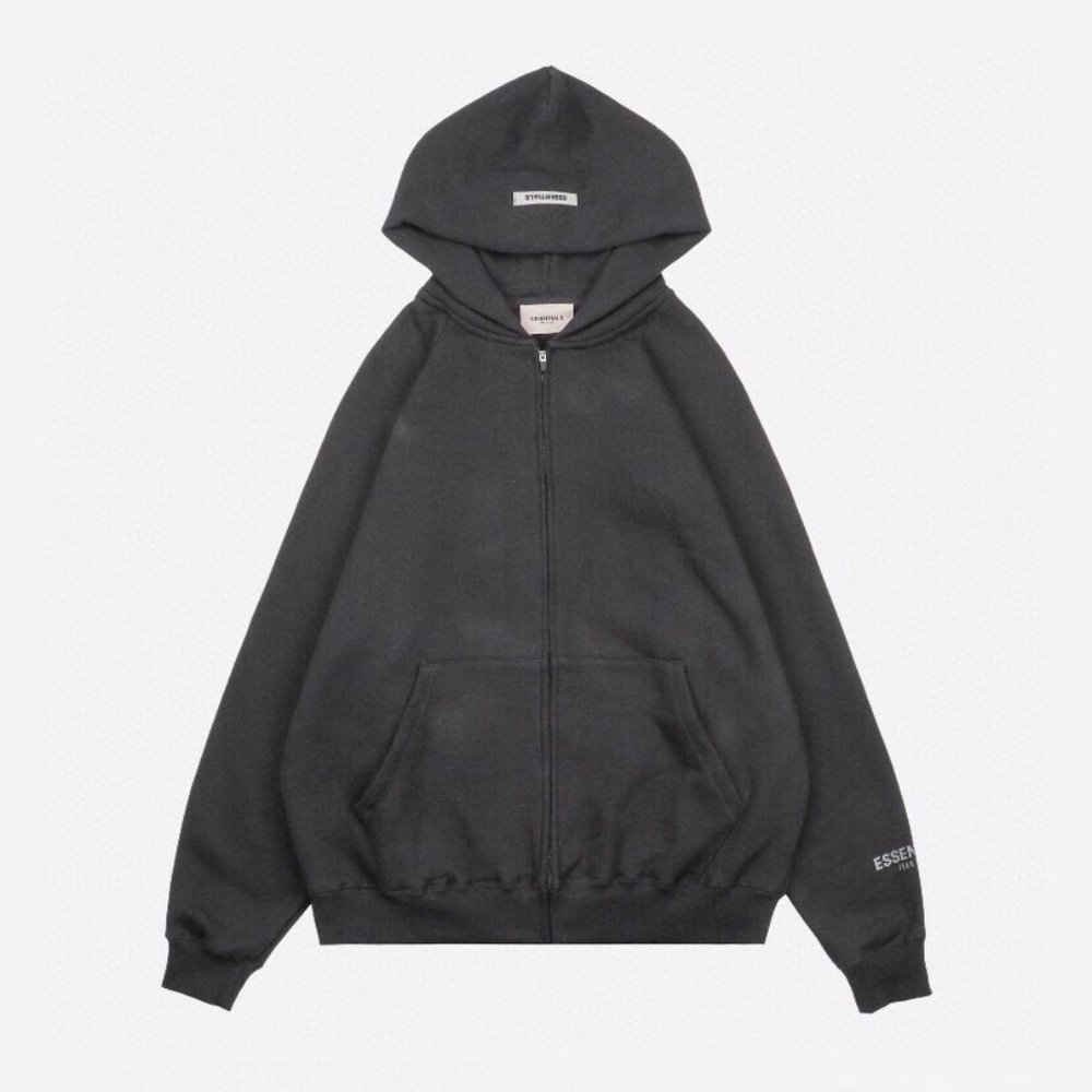 Simple hoodie zipper hoodie FEAR OF GOD